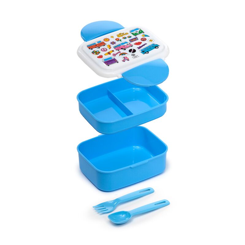 Boite Repas Bento Compartimentée avec couverts - Volkswagen VW T1 Camper Bus Retro