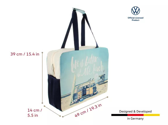 VW Combi SAC DE PLAGE, DE VOYAGE, DE WEEK-END, DE TRAINING ET DE YOGA - BLEU