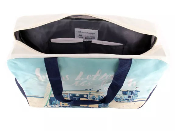 VW Combi SAC DE PLAGE, DE VOYAGE, DE WEEK-END, DE TRAINING ET DE YOGA - BLEU