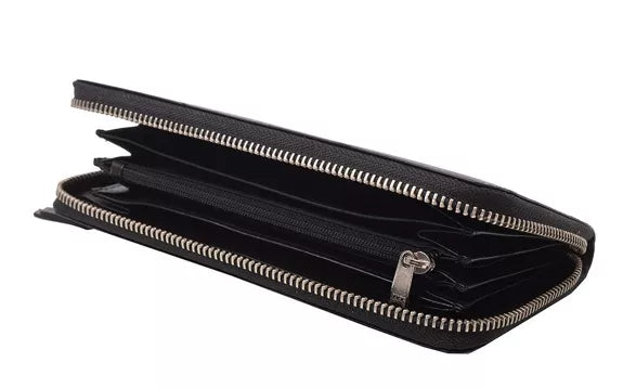 Portefeuille femme en cuir véritable