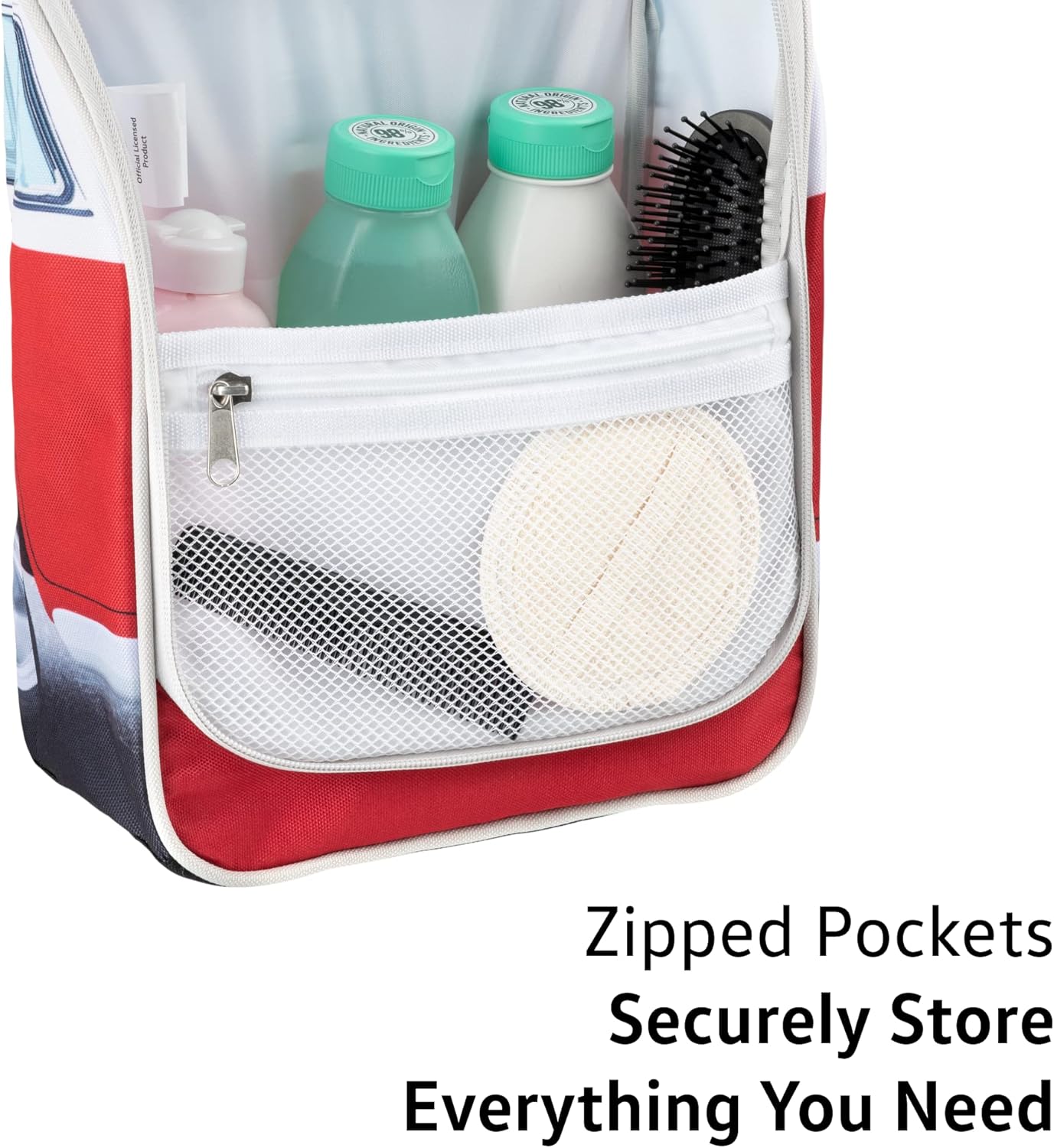 TROUSSE DE TOILETTE SUSPENDUE - ROUGE