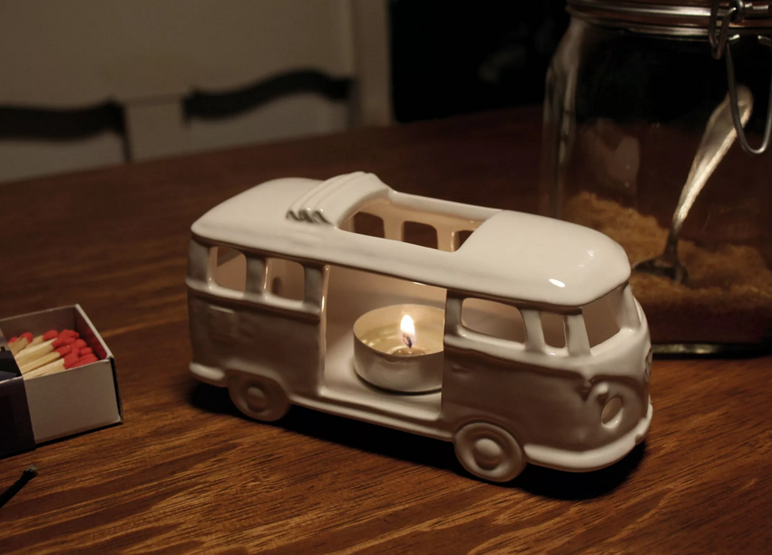 PHOTOPHORE EN CERAMIQUE - BLANC