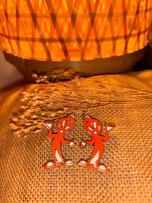BOUCLES D'OREILLES EN BOIS - Petite garçon
