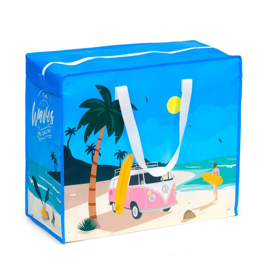 Panier à Linge ou Sac de Rangement Volkswagen - Van Bus Combi VW T1 The Waves are Calling