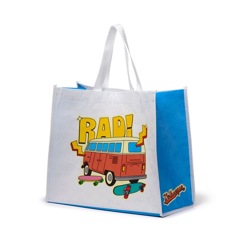 Sac de Courses en Plastique Recyclé - Volkswagen VW T1 Camper Bus Waves are Calling