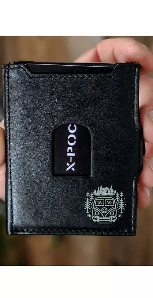 Étui pour cartes de crédit en cuir véritable "Van"