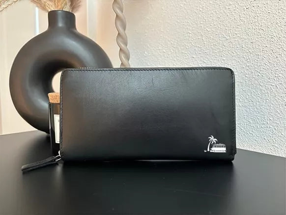 Portefeuille femme en cuir véritable